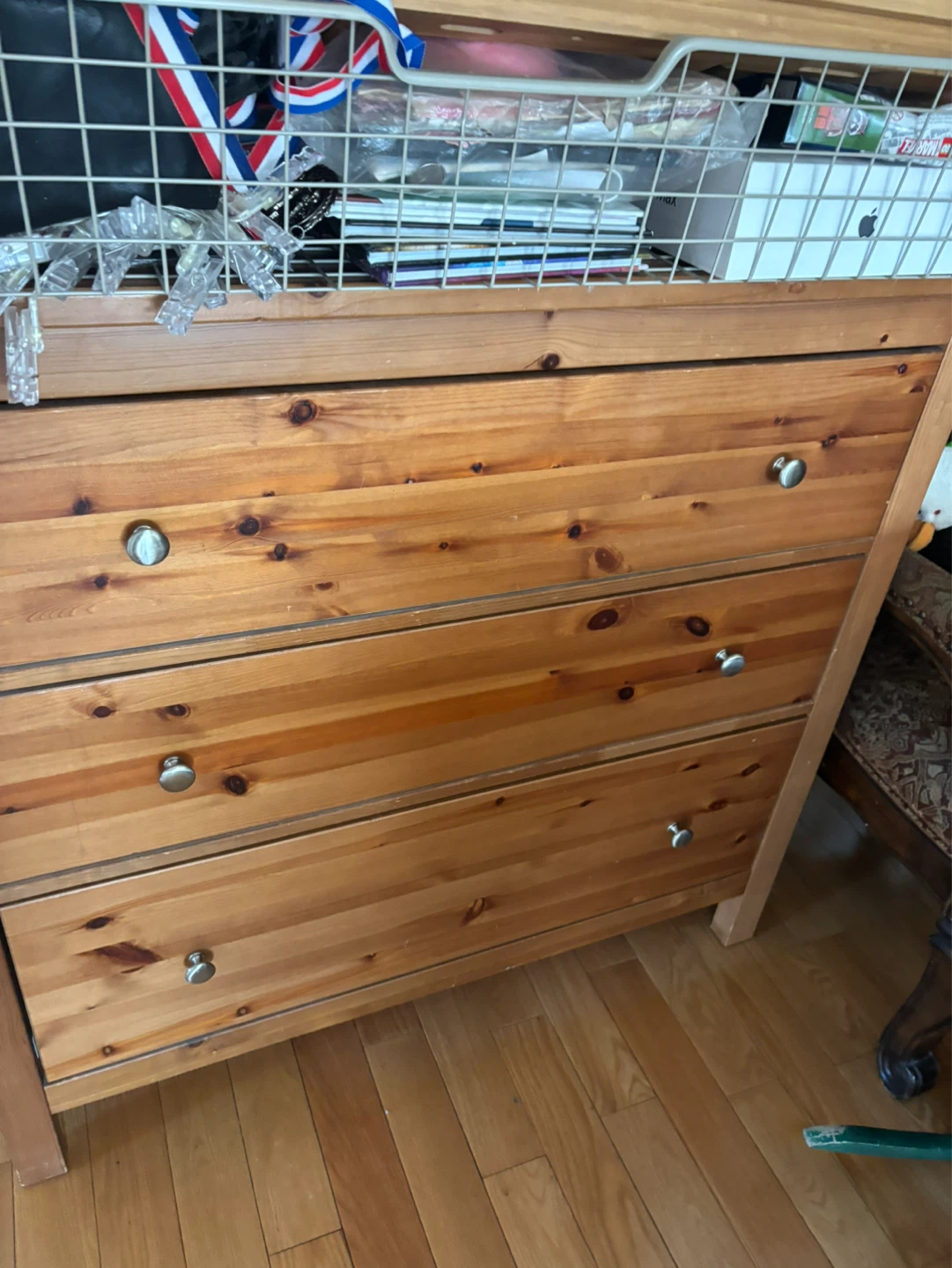 Pine 3-Drawer Dresser ikea - photo 2