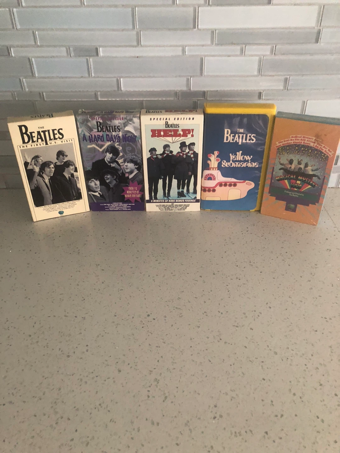 The Beatles 5 vhs tapes
