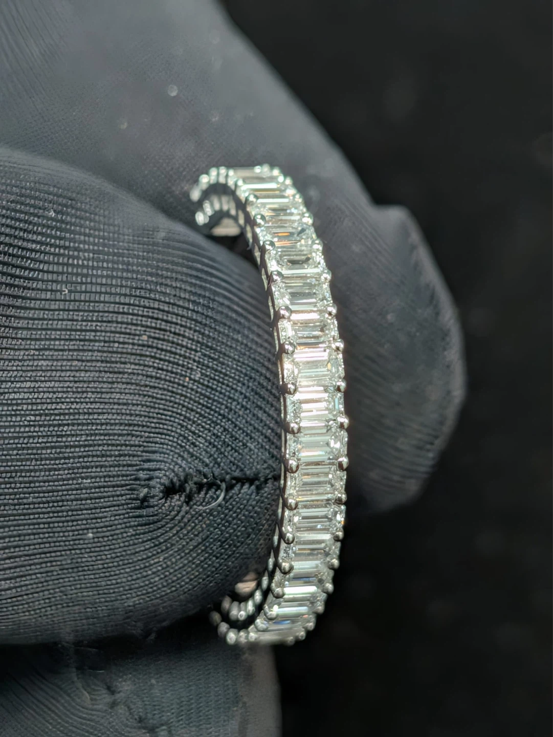 Emerald Cut Diamond Band Ring - photo 2