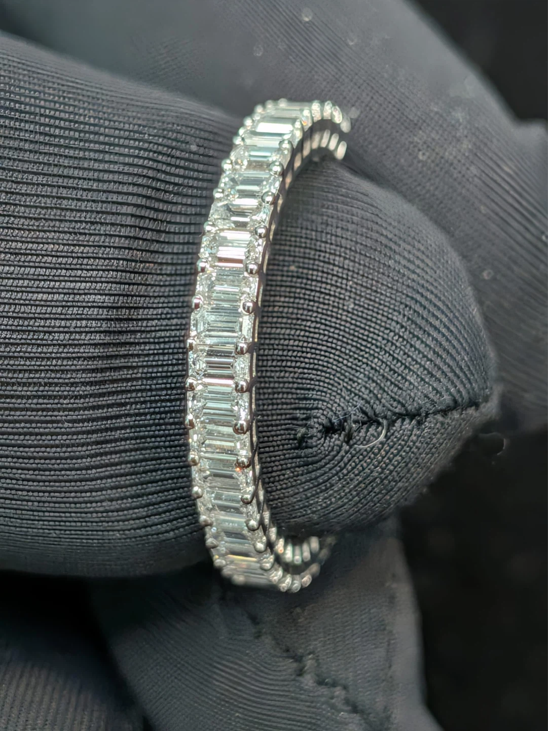 Emerald Cut Diamond Band Ring
