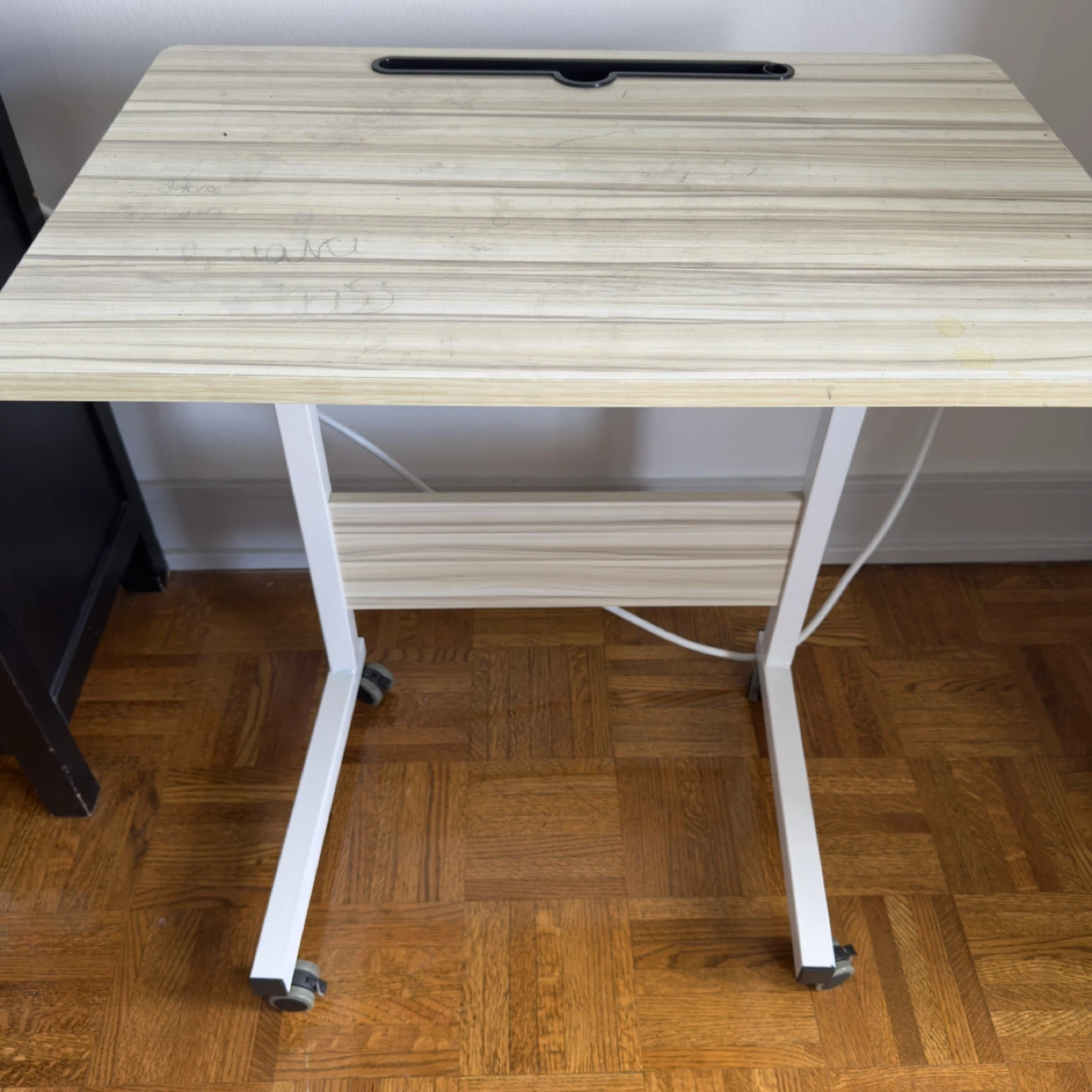 Adjustable Rolling Bedside Table