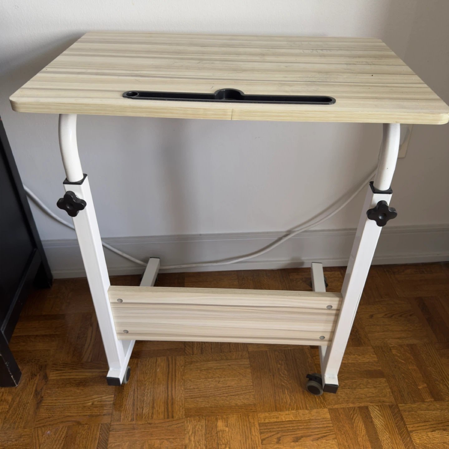 Adjustable Rolling Bedside Table - photo 3