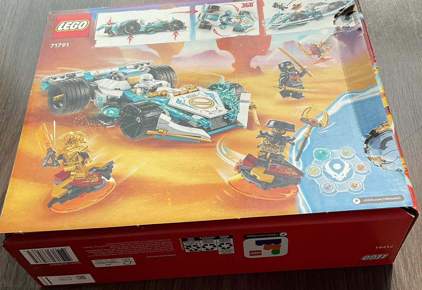 LEGO Ninjago 71791 Zane's Dragon Power Spinjitzu Race Car - photo 5