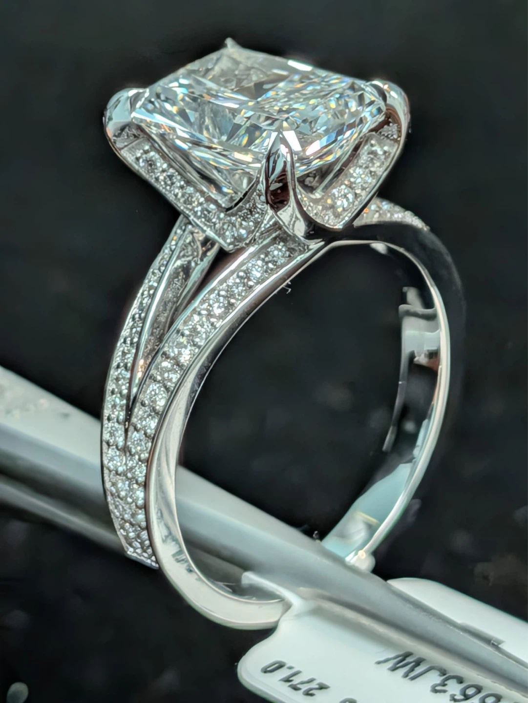 Radiant Cut Diamond Engagement Ring - photo 2