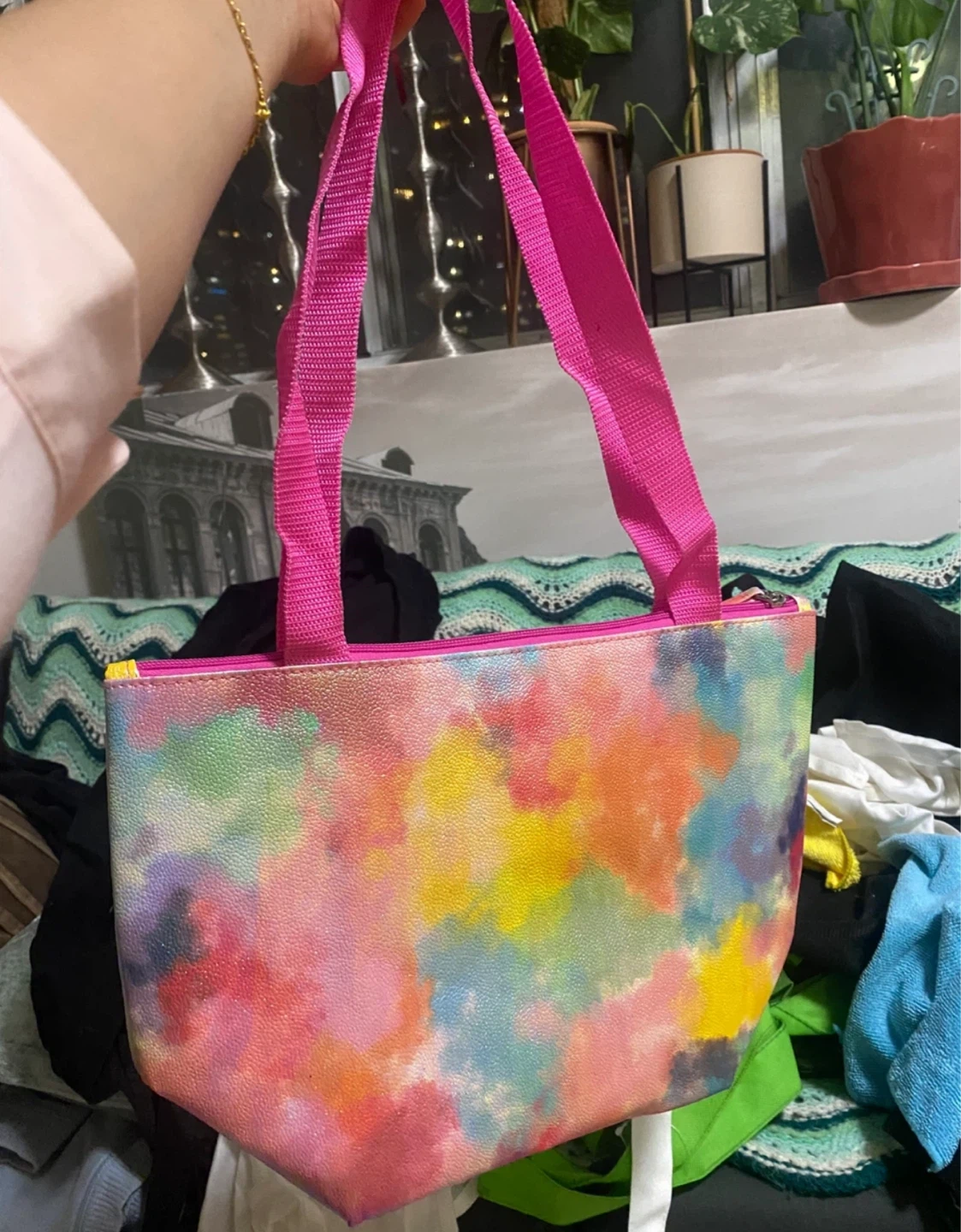 Colorful lunch Tote Bag