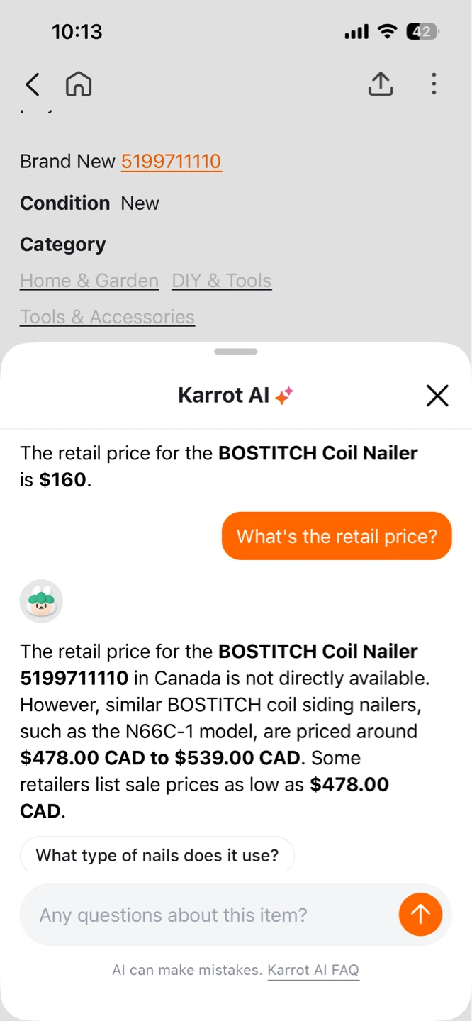 BOSTITCH Coil Nailer (BRAND New) - photo 3