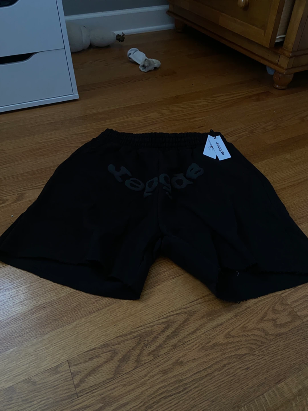 Spider Sweat Shorts Black
