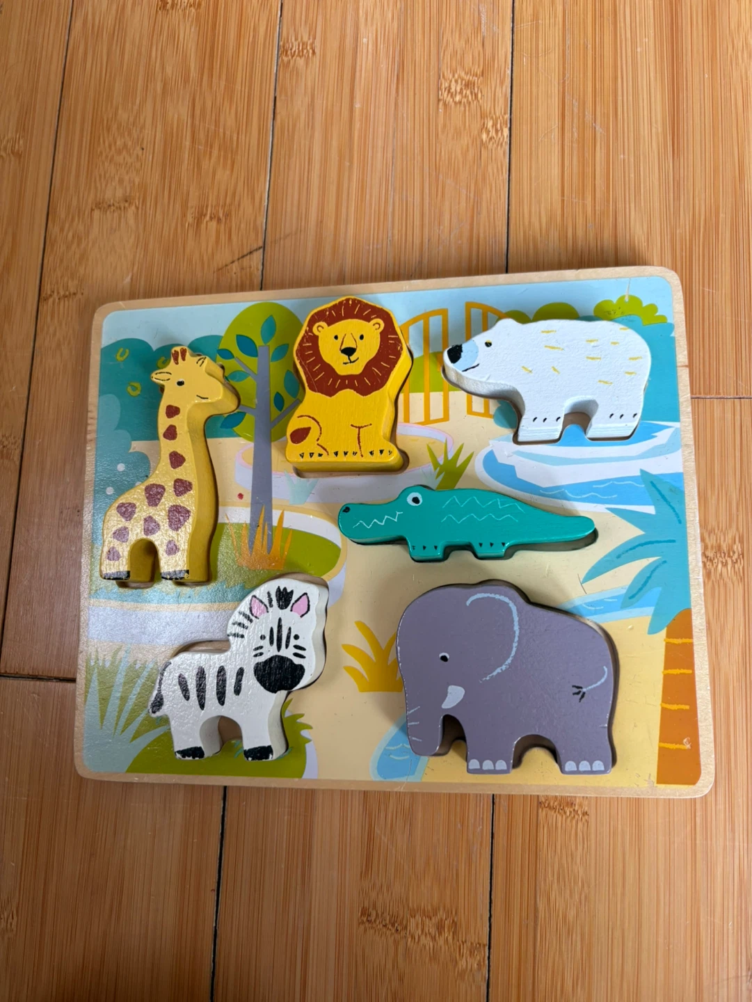 Melissa & Doug Wooden Puzzles - Construction & Farm Animals
