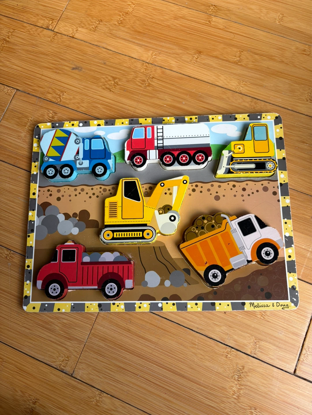 Melissa & Doug Wooden Puzzles - Construction & Farm Animals - photo 2