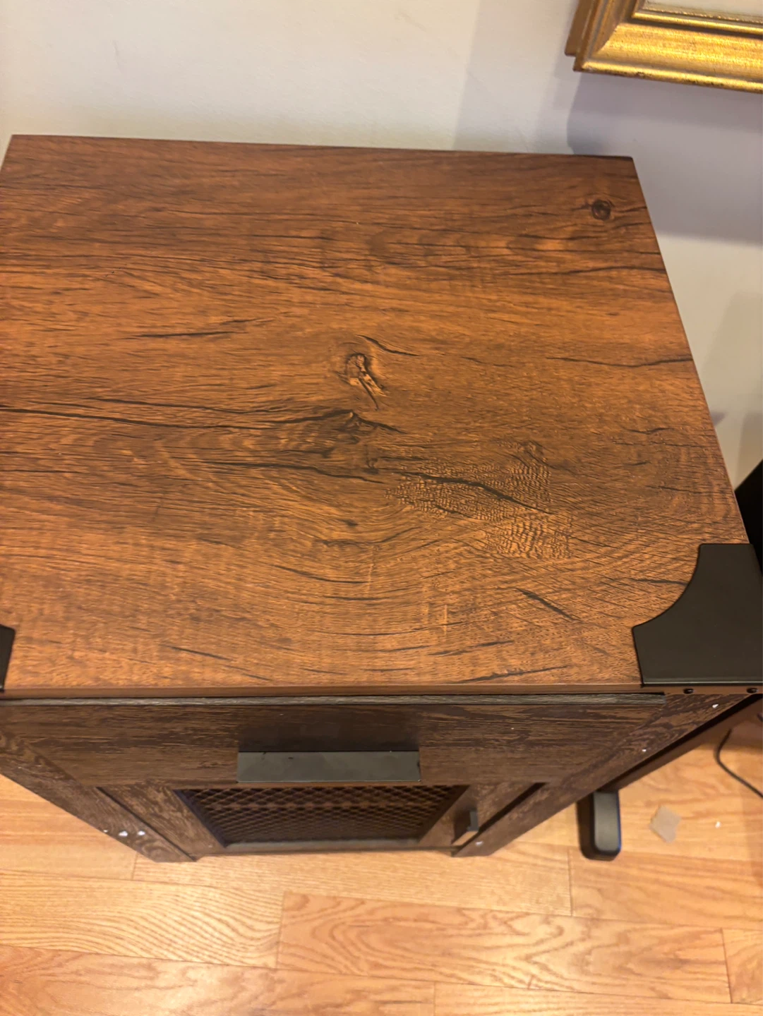 Wampat End Table with Drawer and Cabinet - photo 4