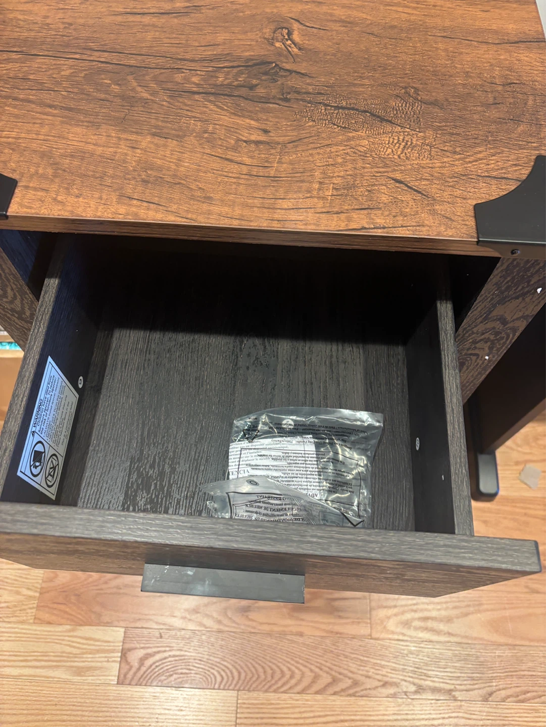 Wampat End Table with Drawer and Cabinet - photo 3