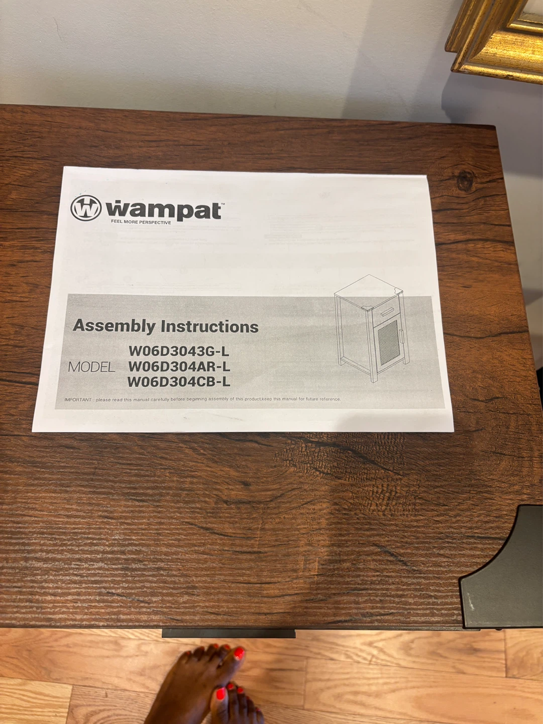 Wampat End Table with Drawer and Cabinet - photo 5