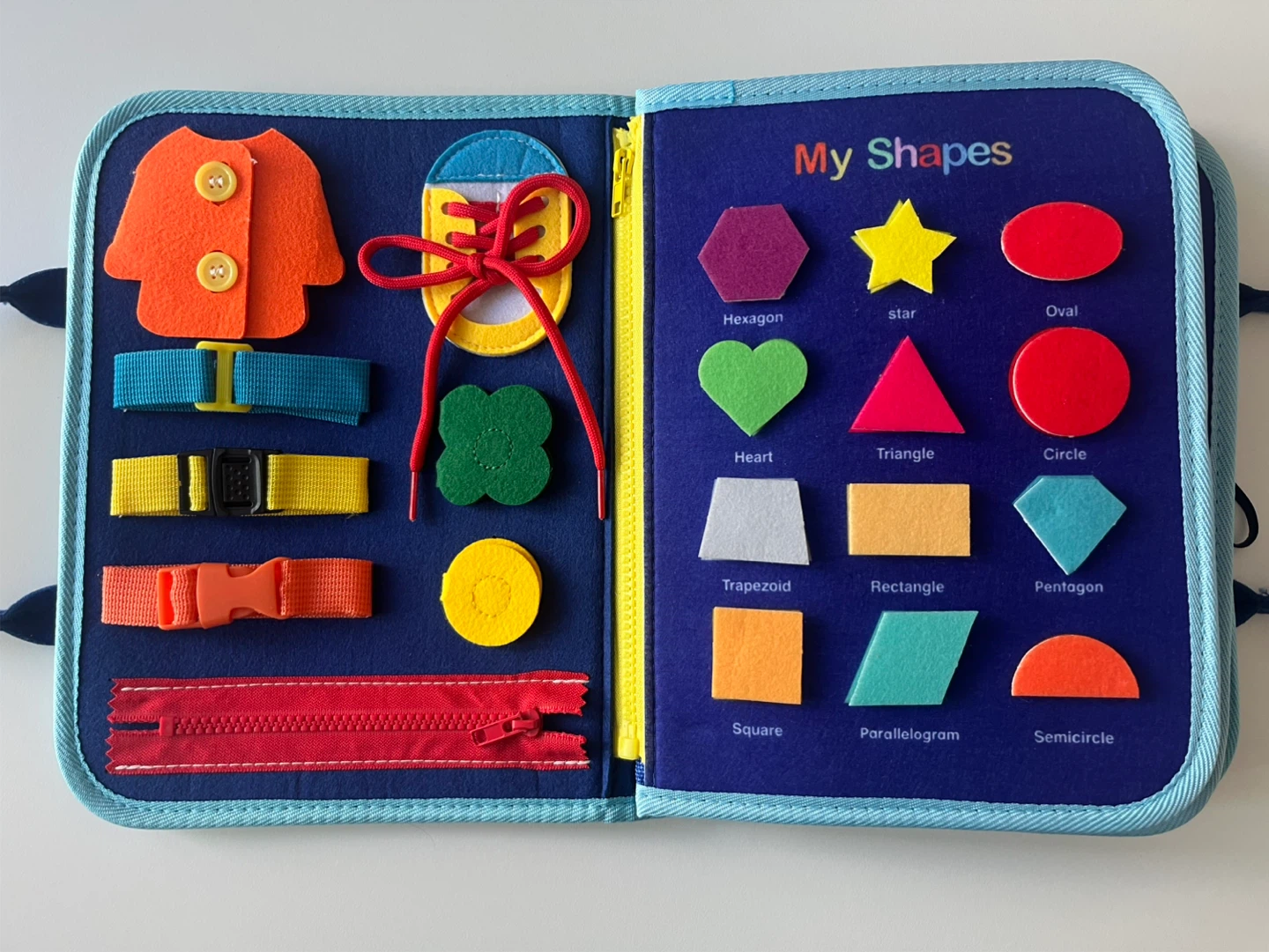 Blue Felt Busy Board(10 pages) - photo 3