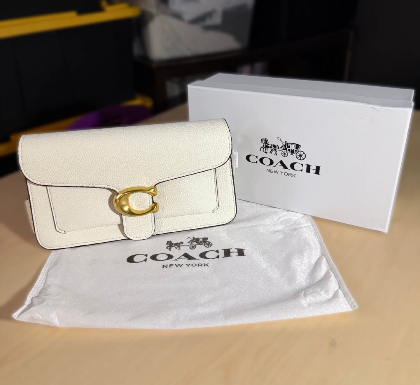 Sac à main Coach blanc