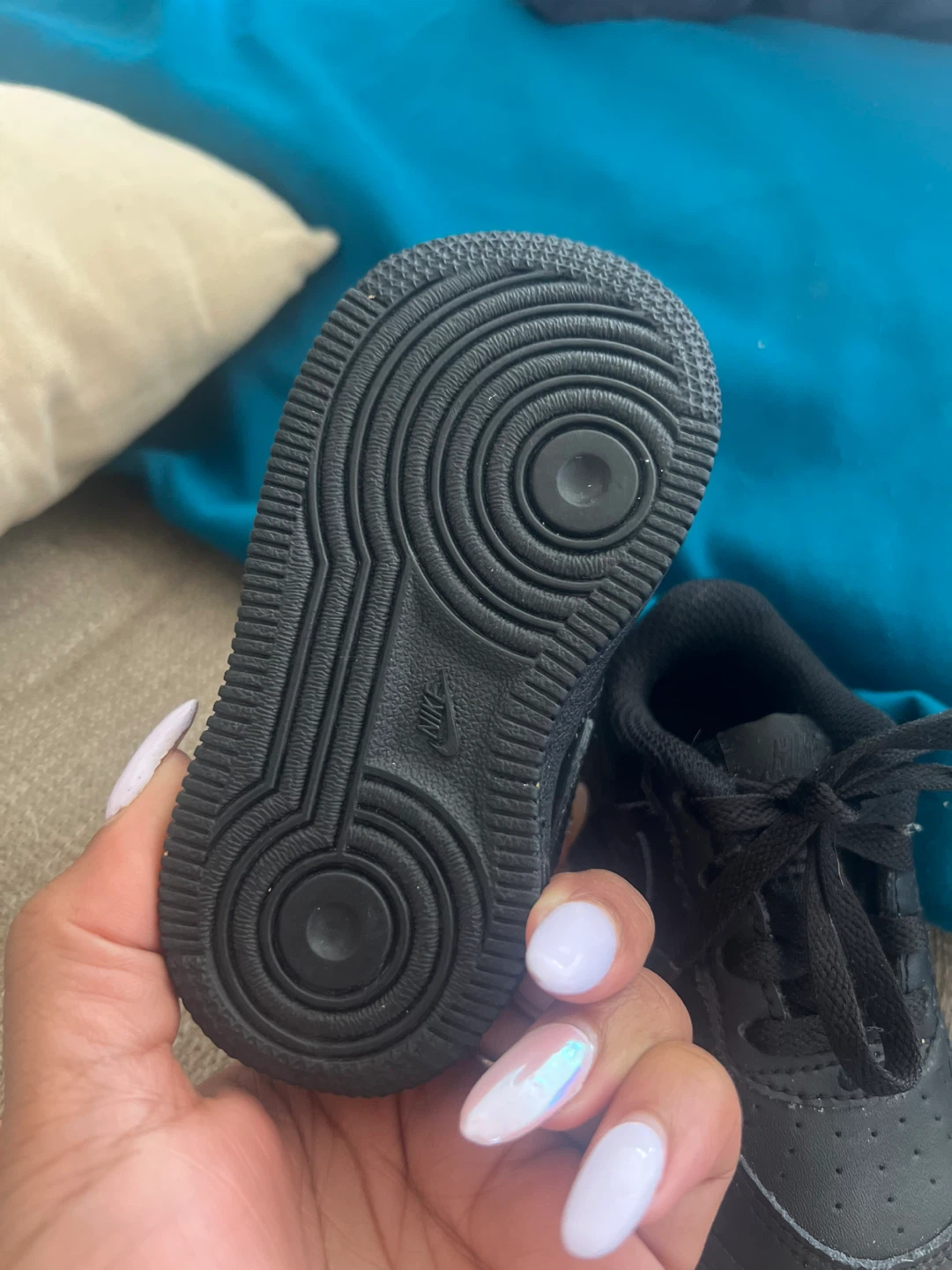 Black Nike Air Force 1 for toddler - photo 3