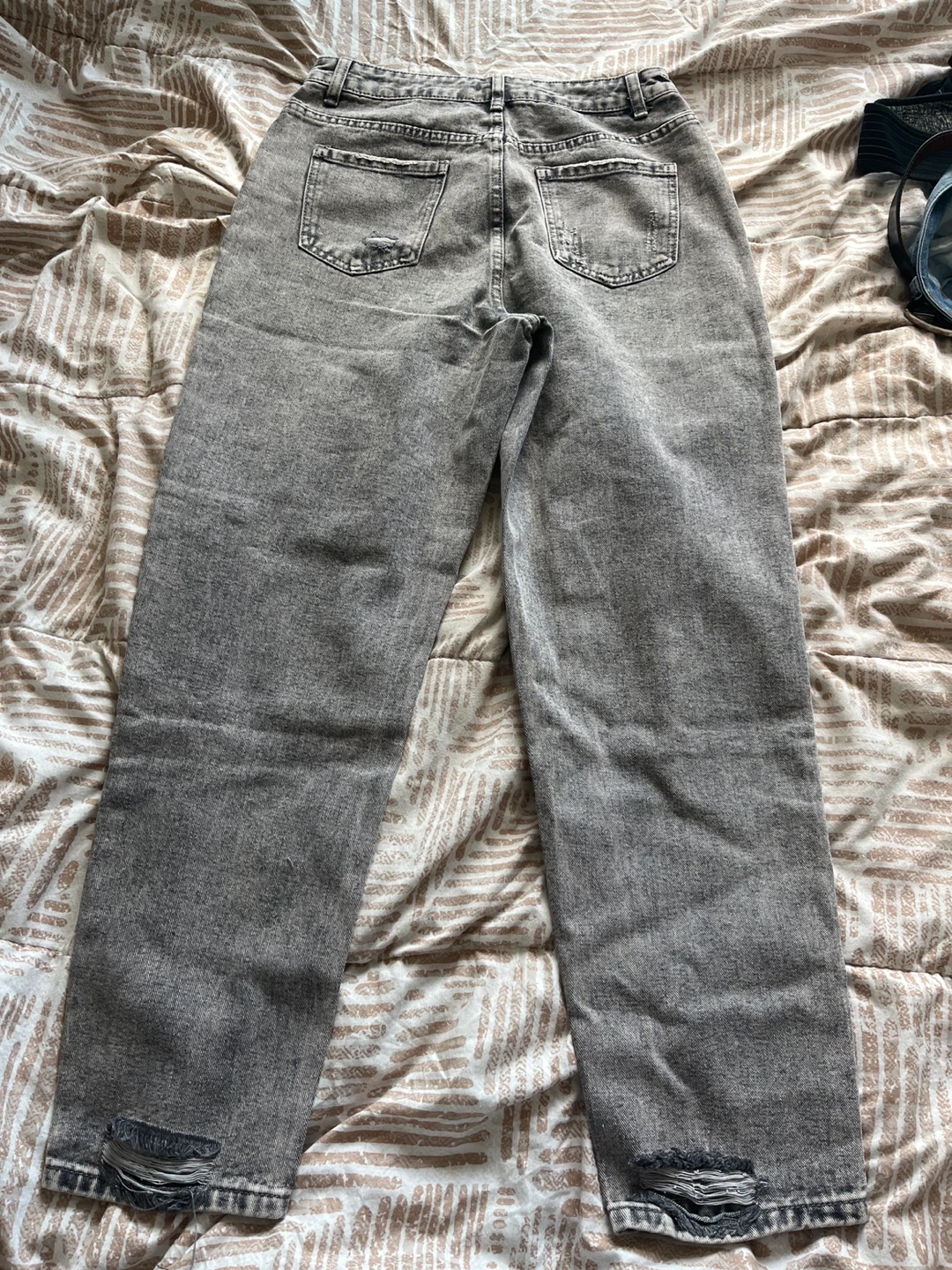 Shein Grey Ripped Mom Jeans - photo 2