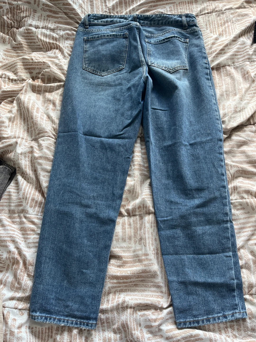 Blue Distressed Denim Jeans - photo 2