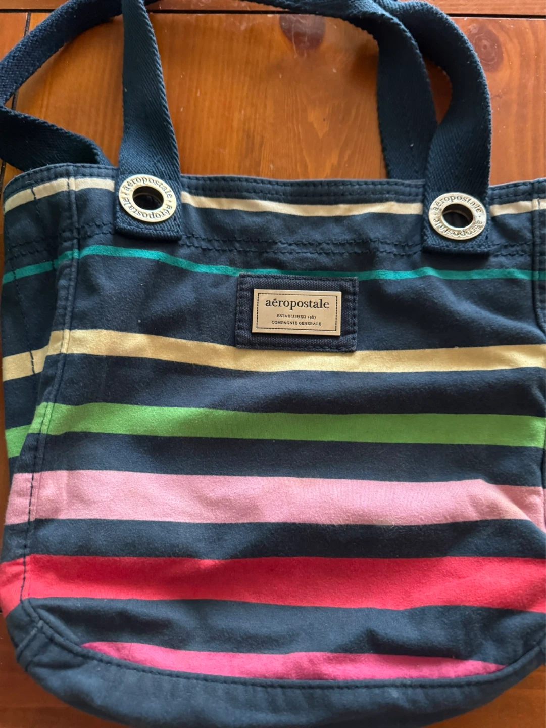 Aeropostale Striped Tote Bag