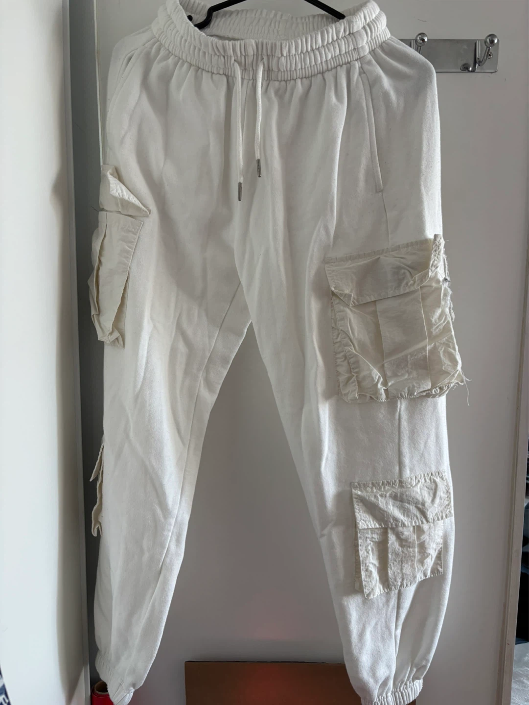 Garage White Cargo Joggers - Size XS