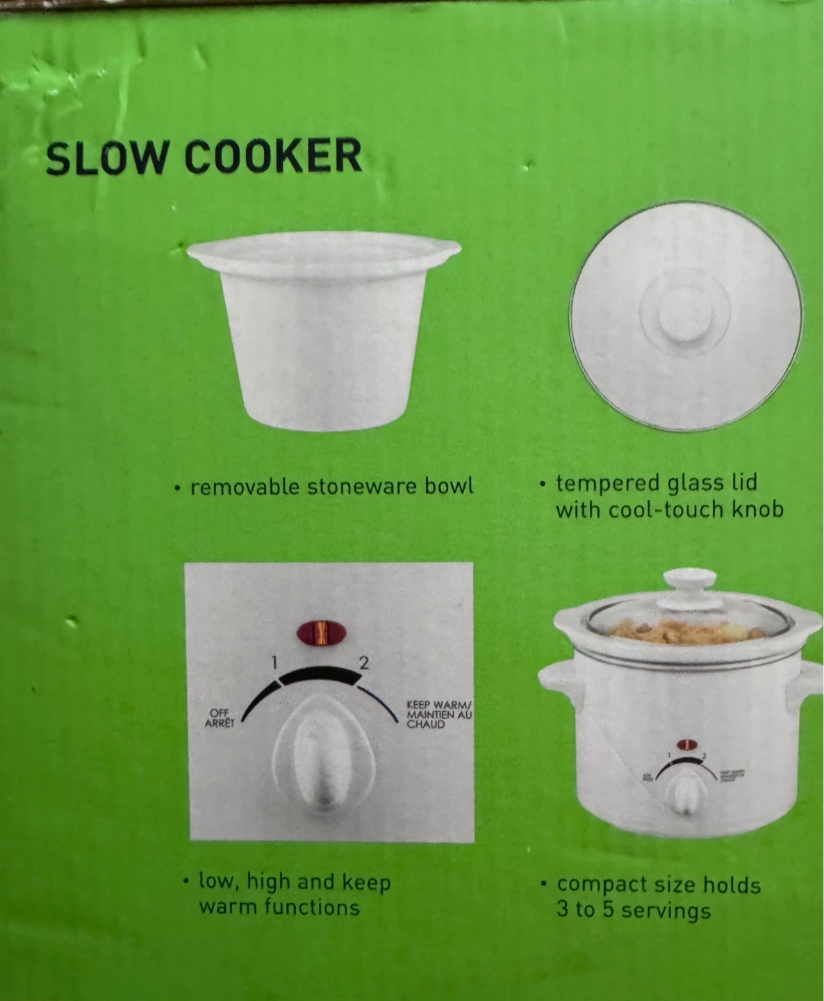 NEW Everyday Essentials Slow Cooker - 1.89L / 2 QT - photo 2