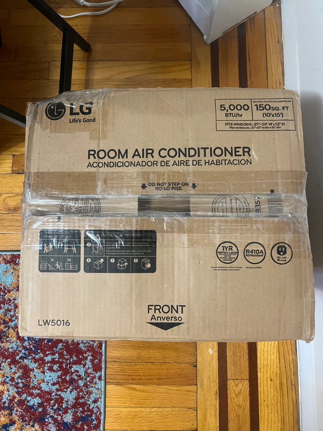 LG 5,000 BTU Room Air Conditioner LW5016 - photo 2