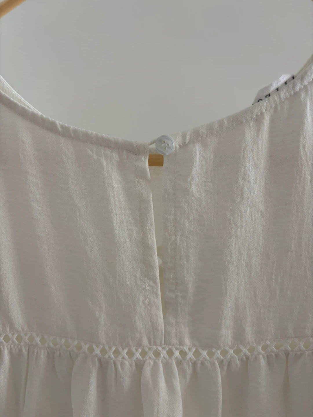 White Tiered Midi Dress - photo 3