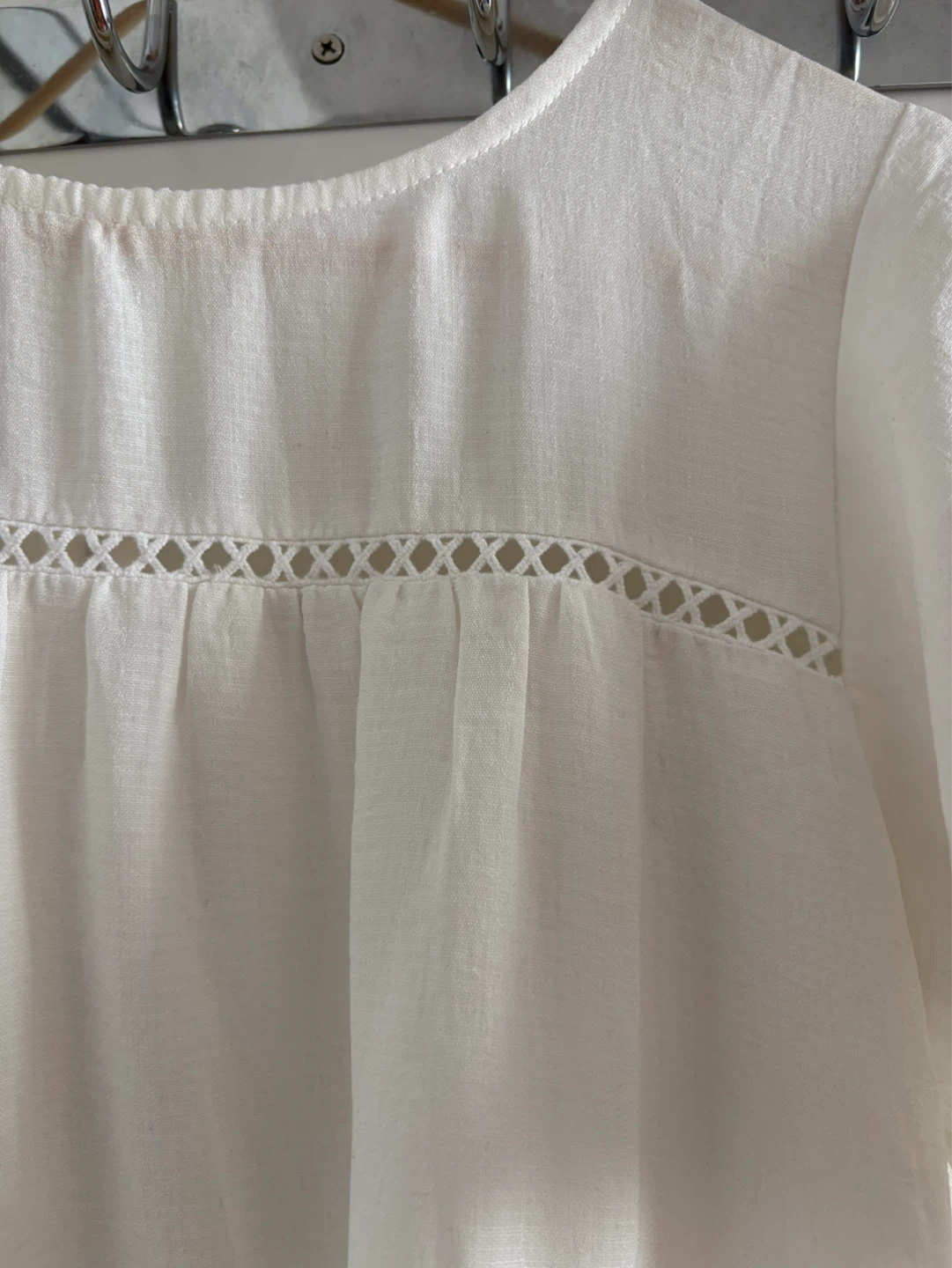 White Tiered Midi Dress - photo 2