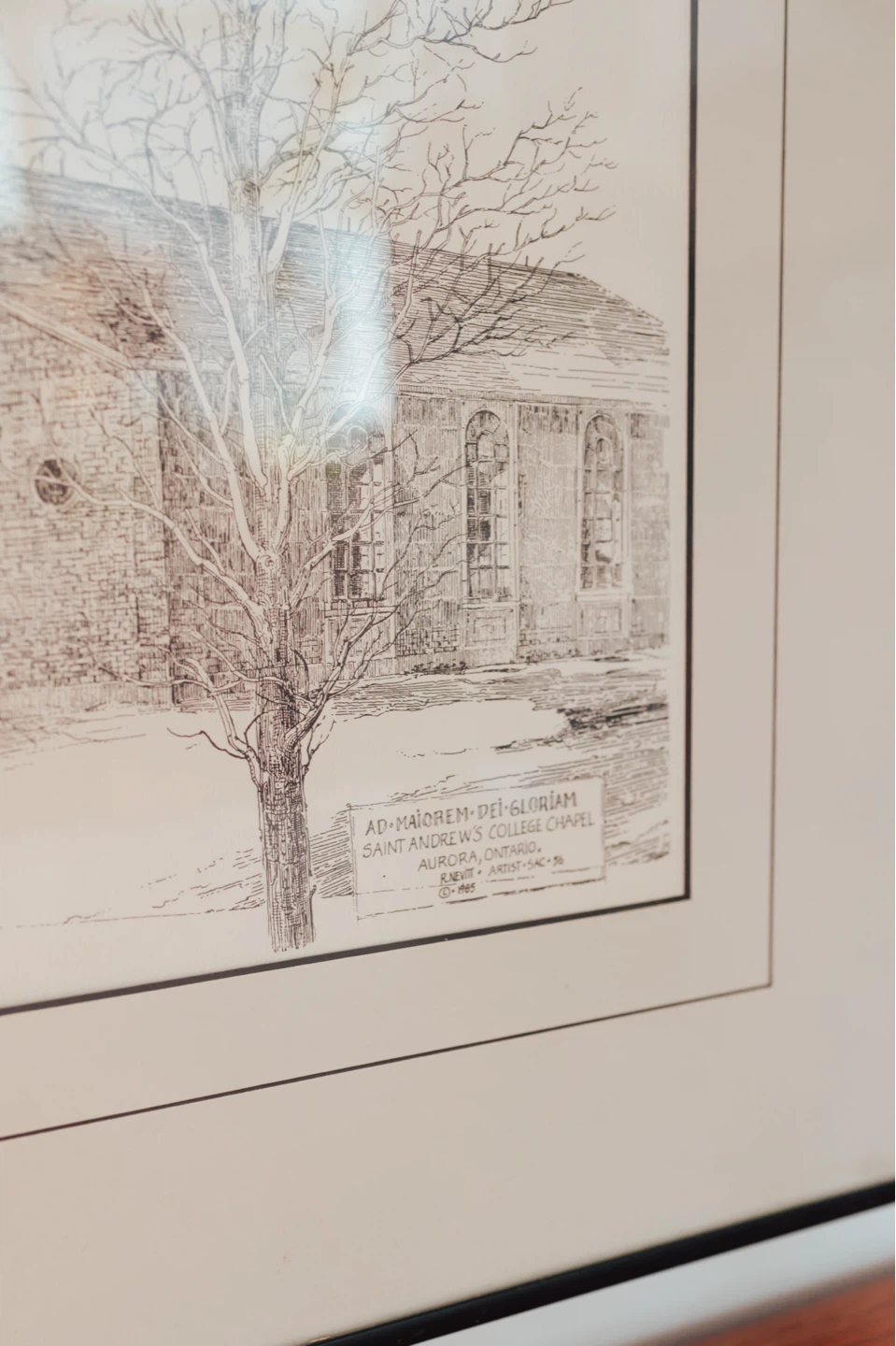 Saint Andrew’s College Chapel Framed Architectural Print - photo 3