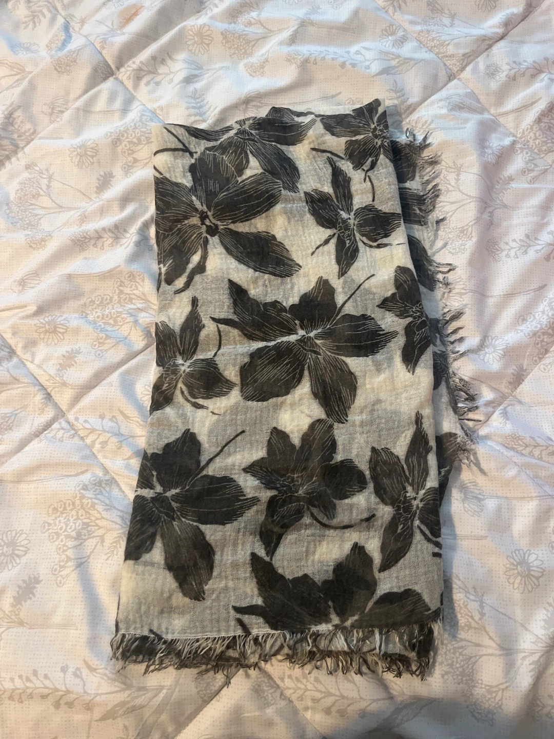 Floral Print Scarf