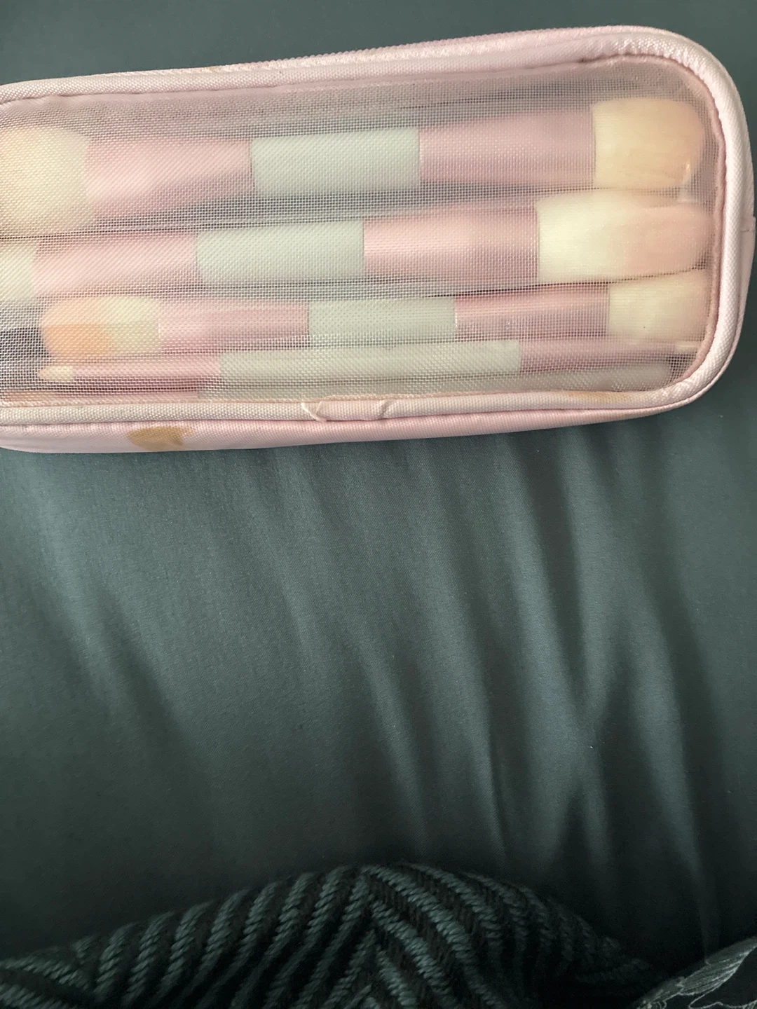 Pink Makeup Brush Set with Case