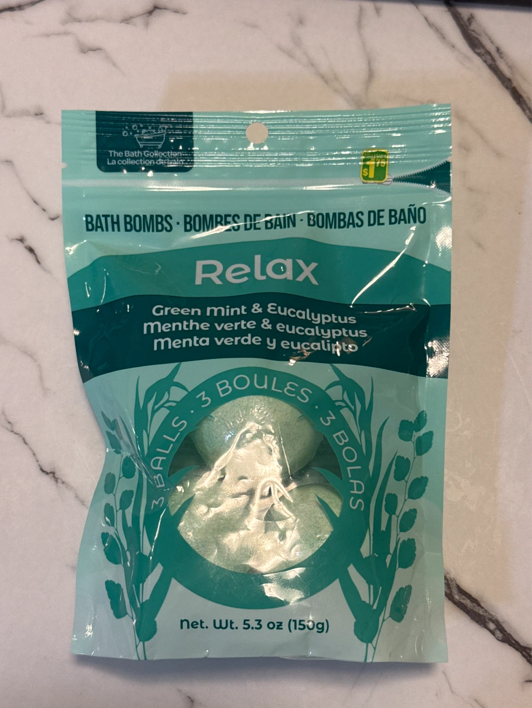 The Bath Collection Relax Bath Bombs - Green Mint & Eucalyptus