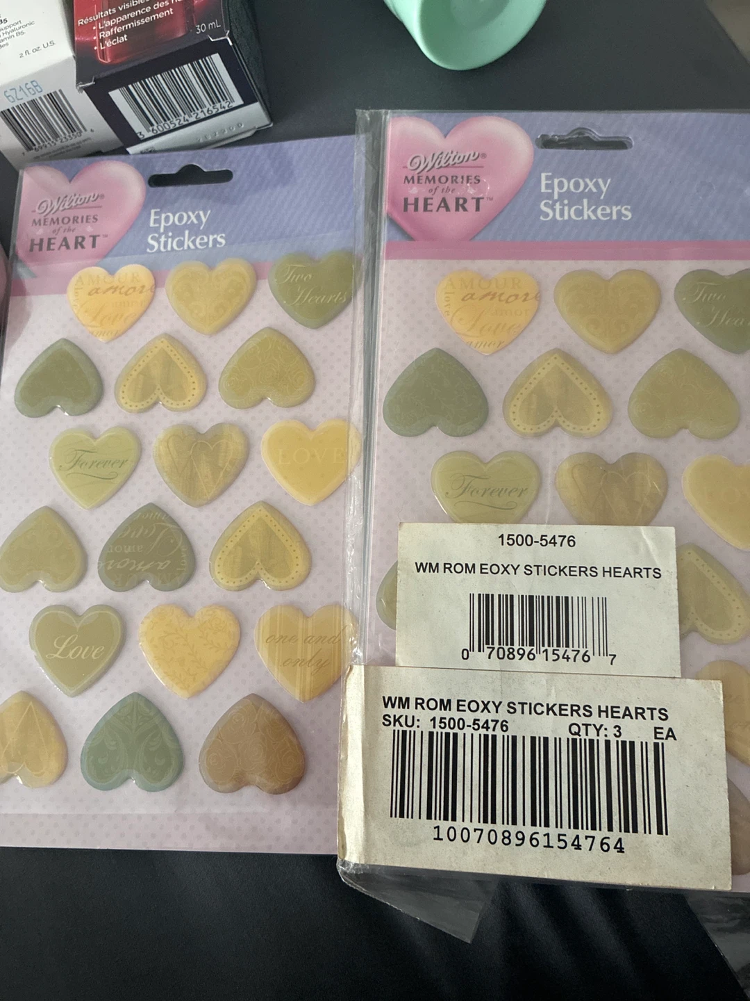 Wilton Memories of the Heart Epoxy Stickers