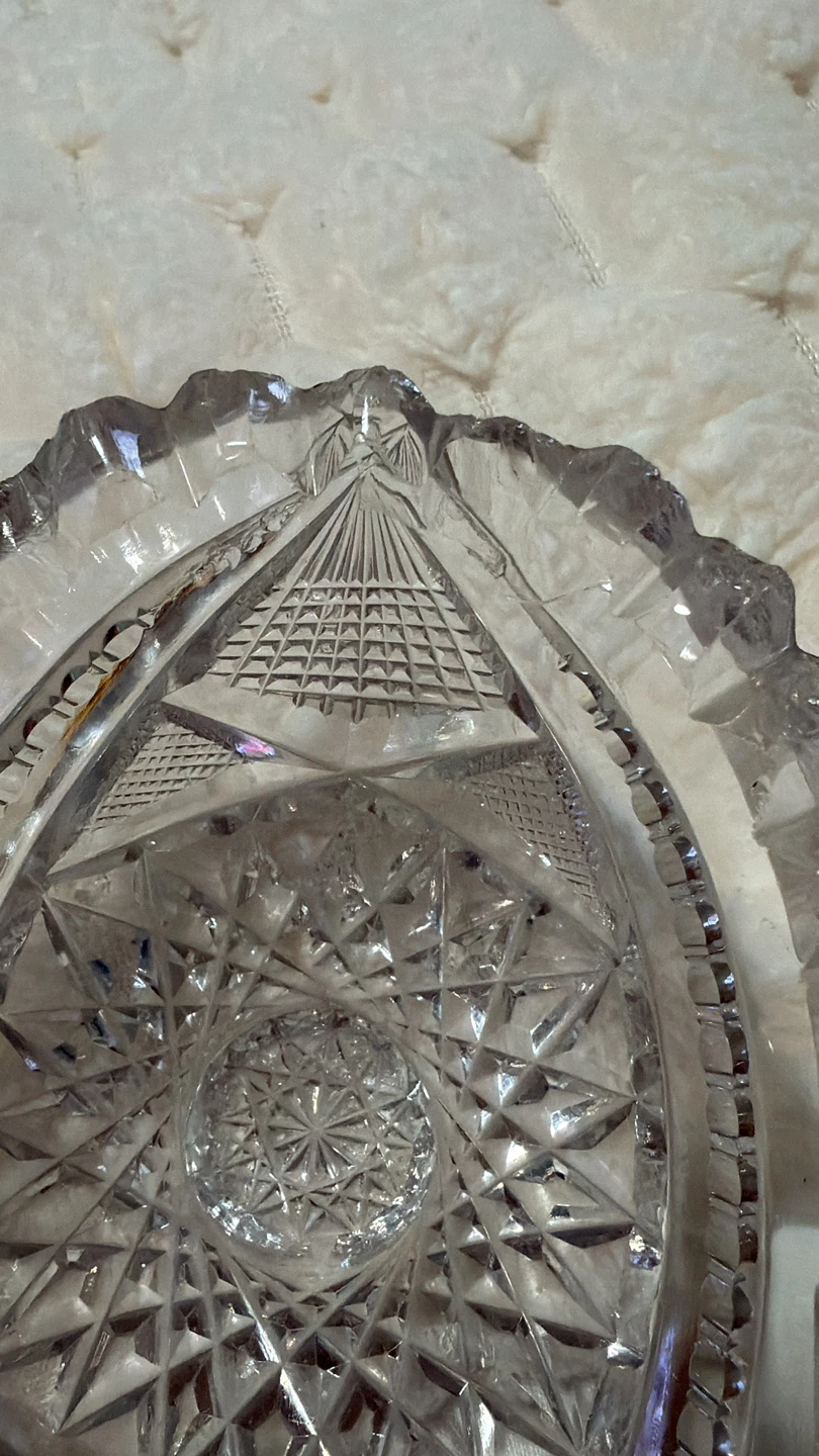 Set of 3 Crystal Glass Bowls