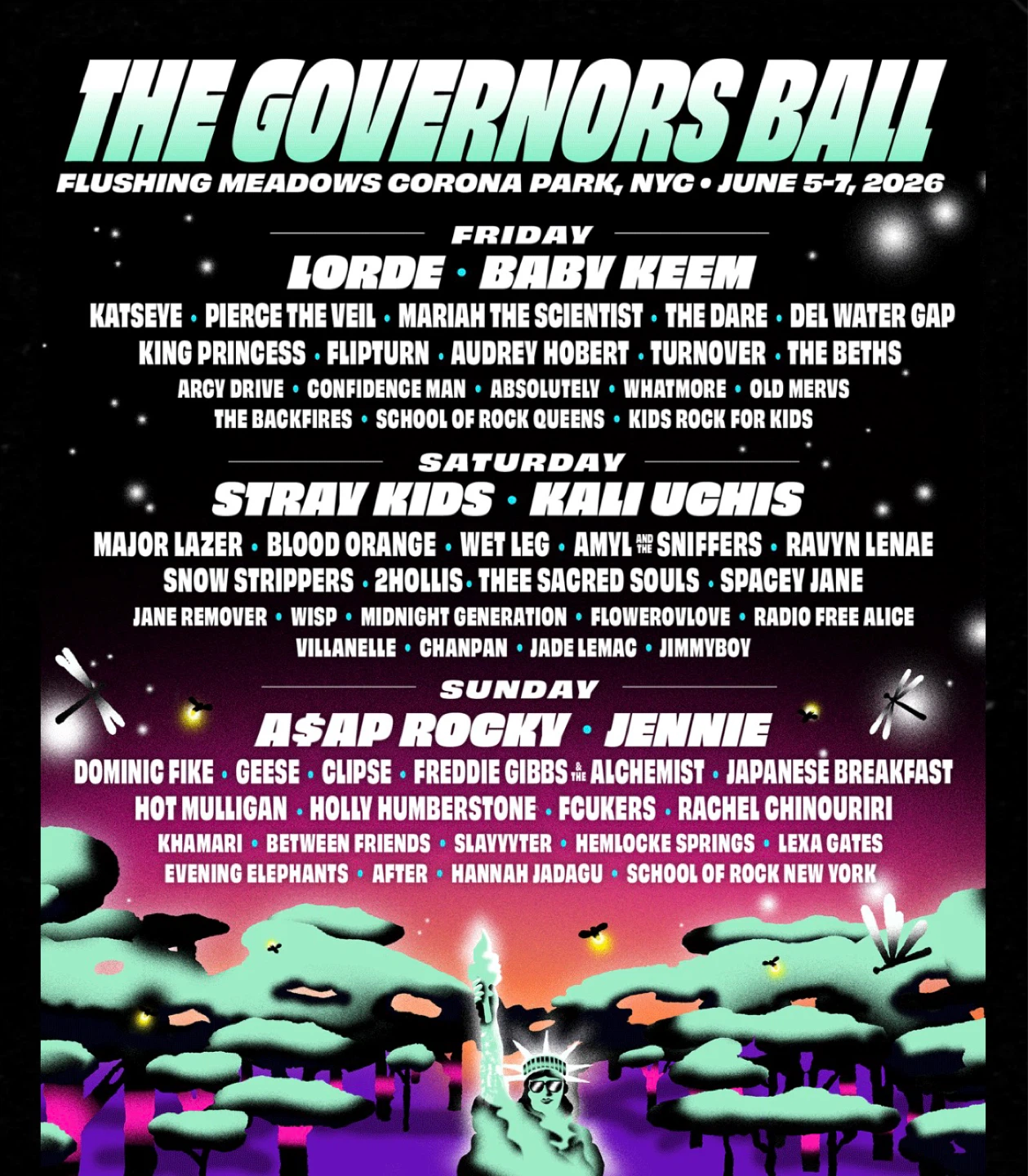 Gov ball 2026 6/7 Sun ticket X2