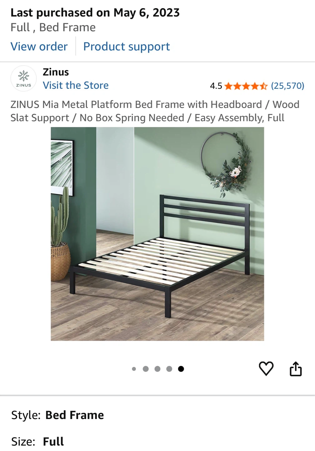 Metal bed frame - photo 3