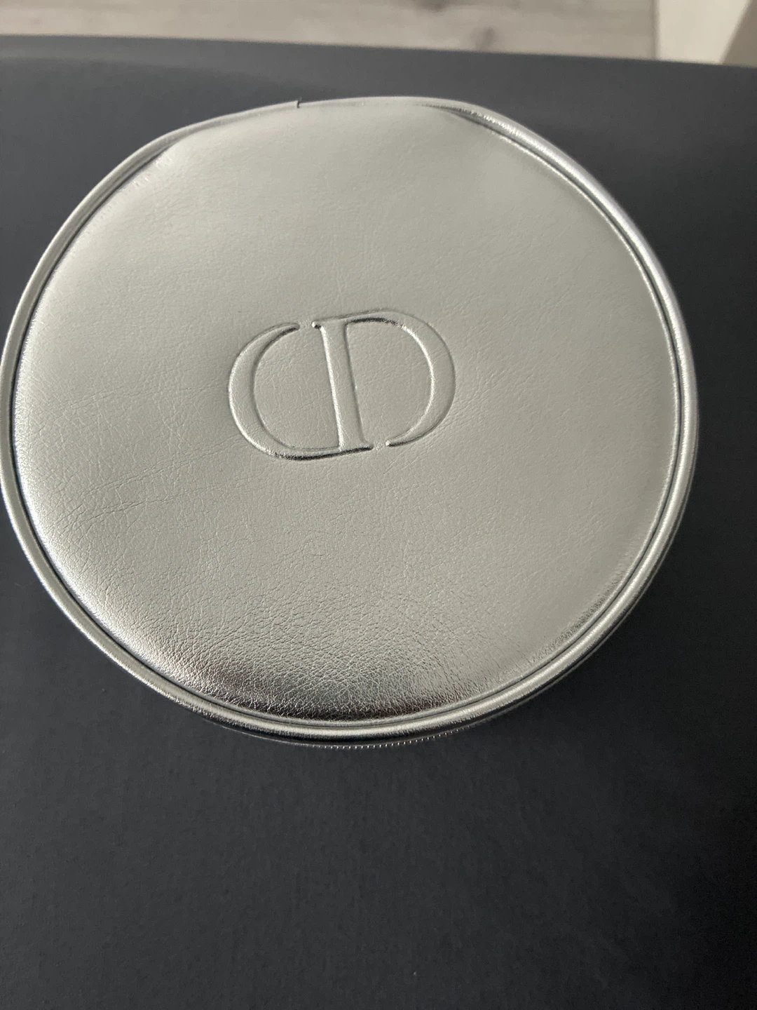 Dior CD Logo Round Cosmetic Pouch