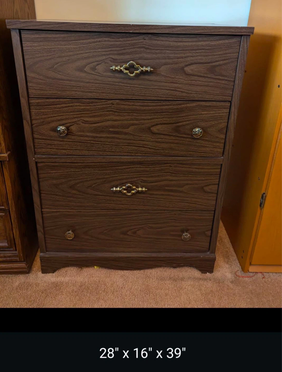 Dark Wood Dresser Chest of Drawers