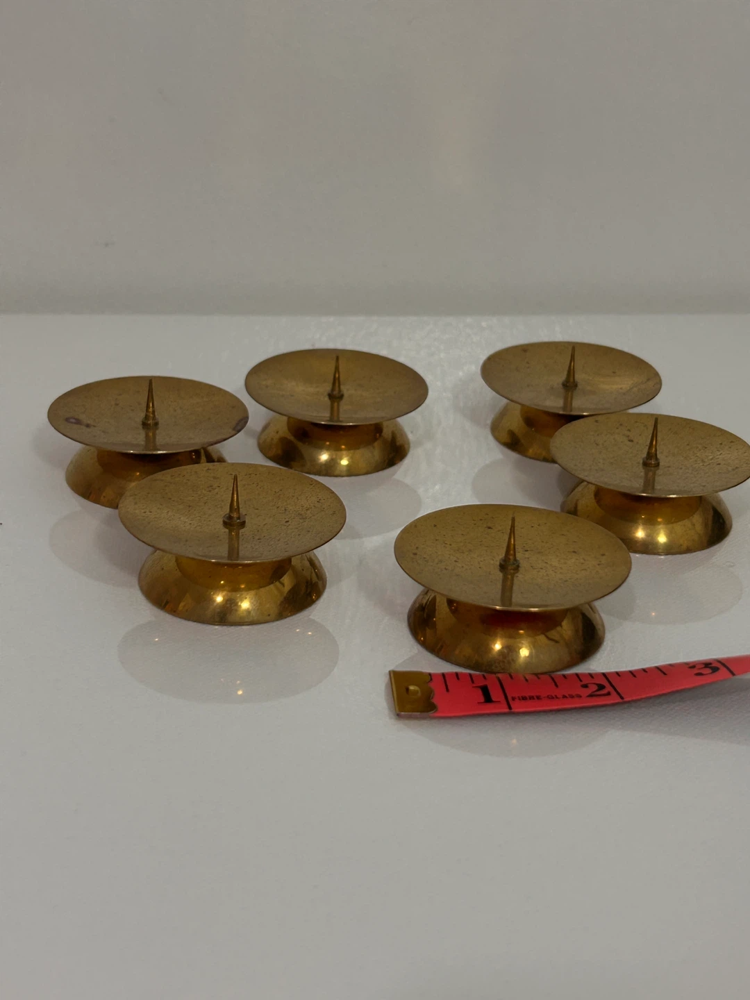 Set of 6 Brass Candlesticks - photo 2