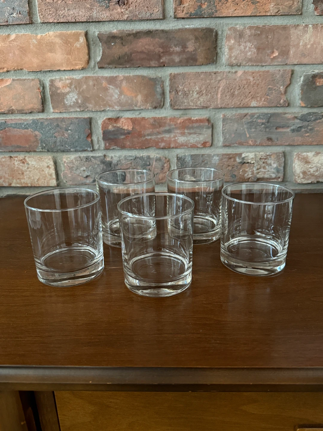 Set of 5 Clear Glass Tumblers - photo 2
