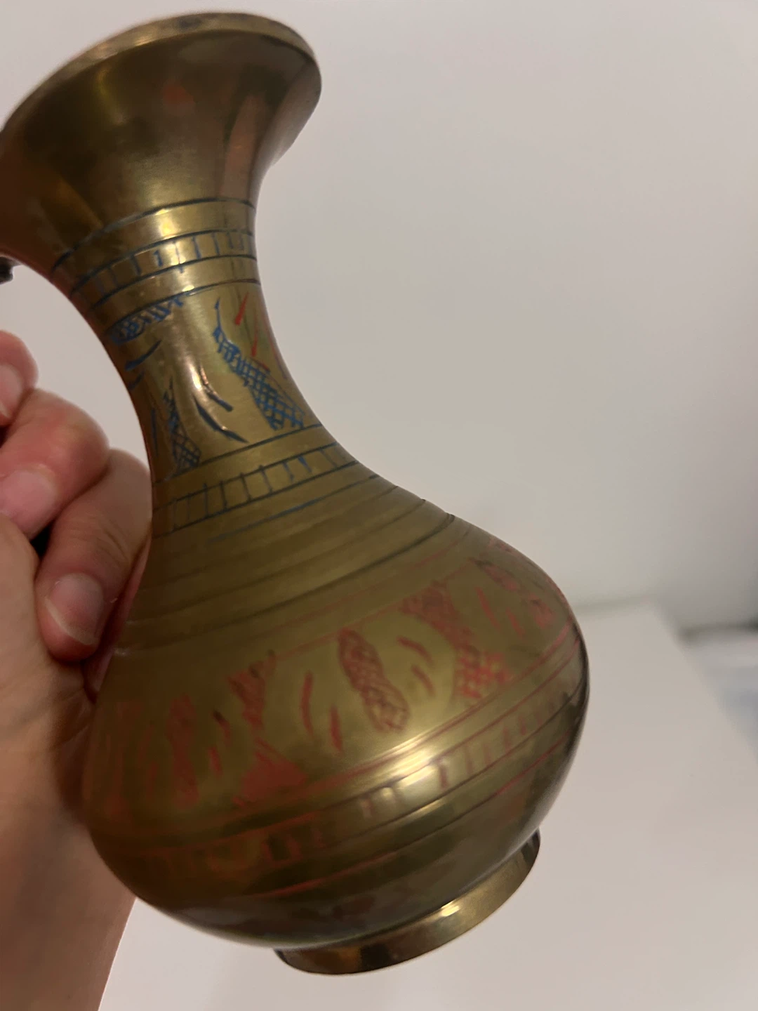 Brass Pitcher with Engraved Design - photo 3