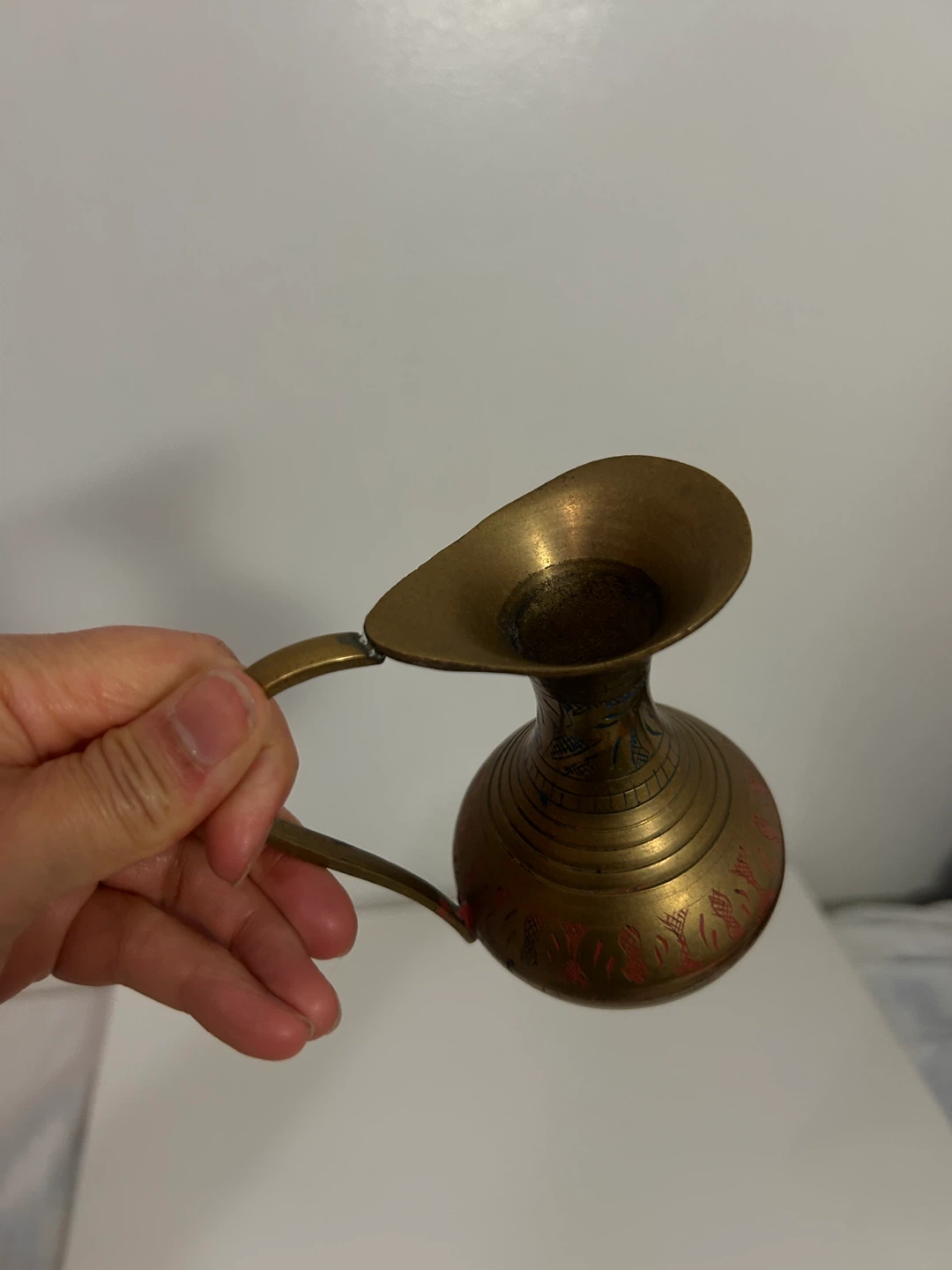 Brass Pitcher with Engraved Design - photo 5