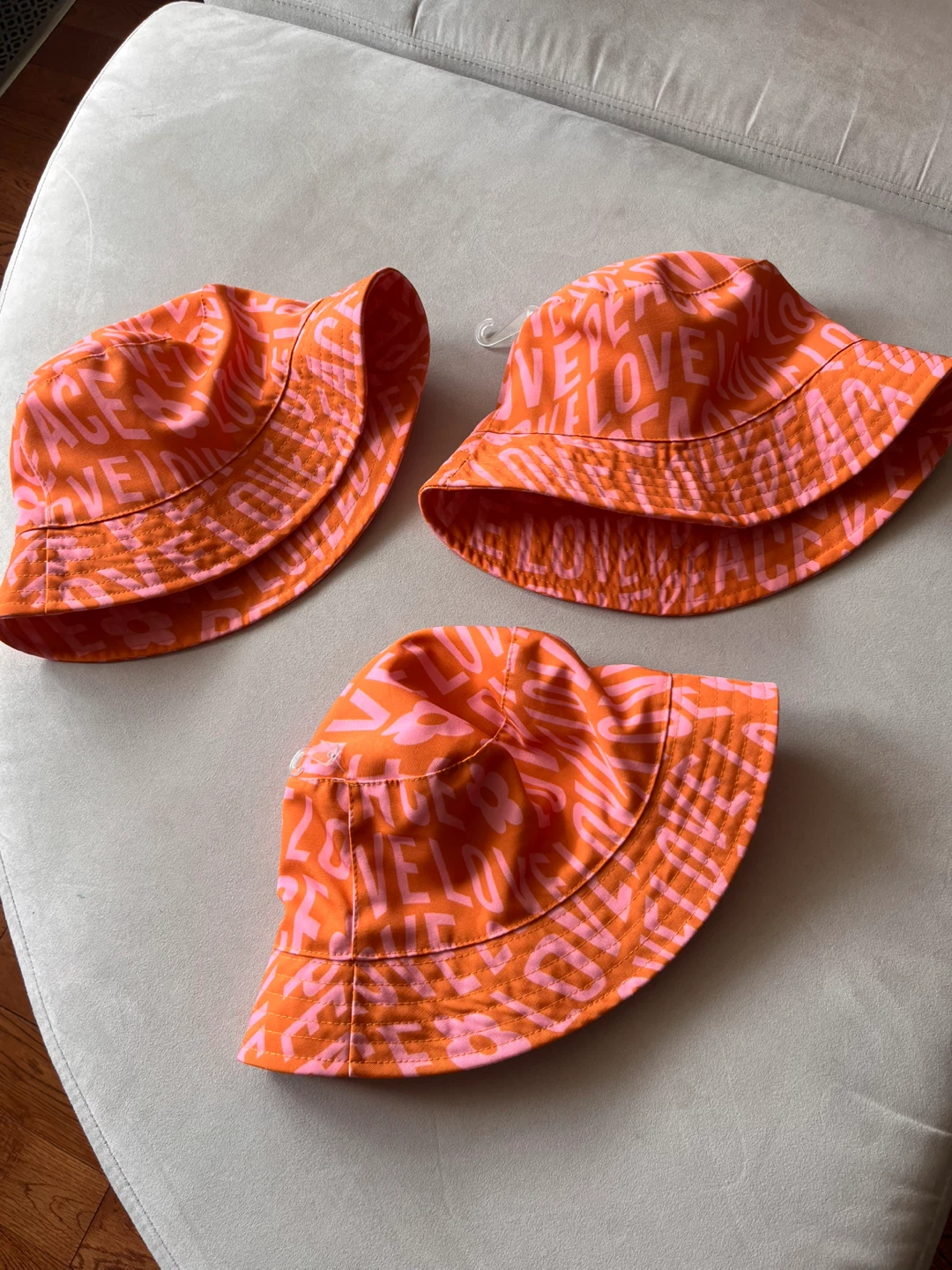 NEW $10 each or 2 for $15  Love & Peace Bucket Hats (Set of 3)
