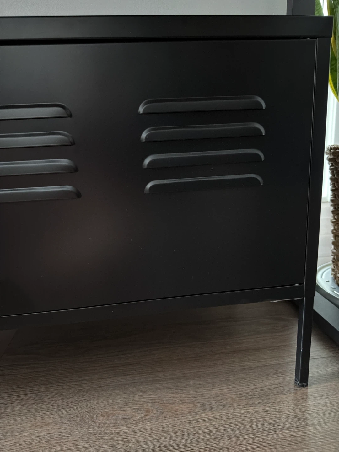 Black Metal Two-Door Cabinet - photo 4