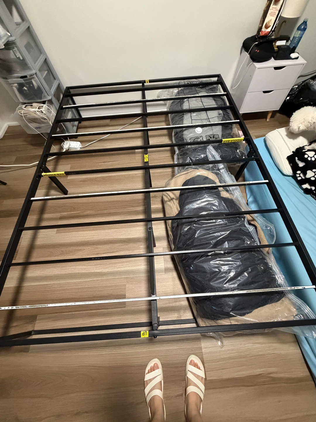 Black Metal Bed Frame - photo 2