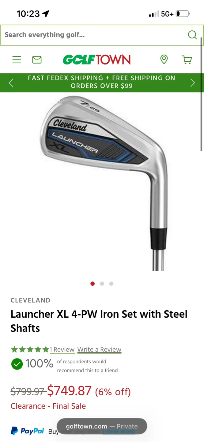 Cleveland Launcher XL 4-9 Iron Set