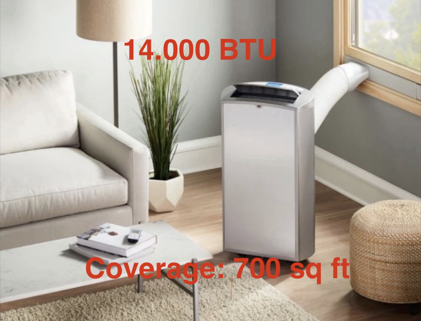 14000 BTU Insignia Portable Air Conditioner - photo 2