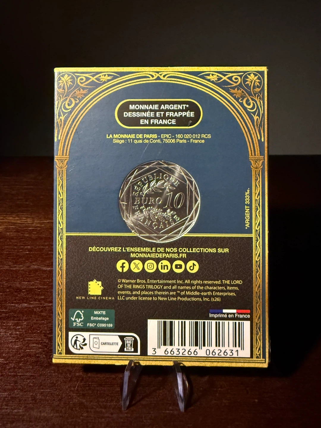 Monnaie de Paris Lord of the Rings: silver coin - photo 2