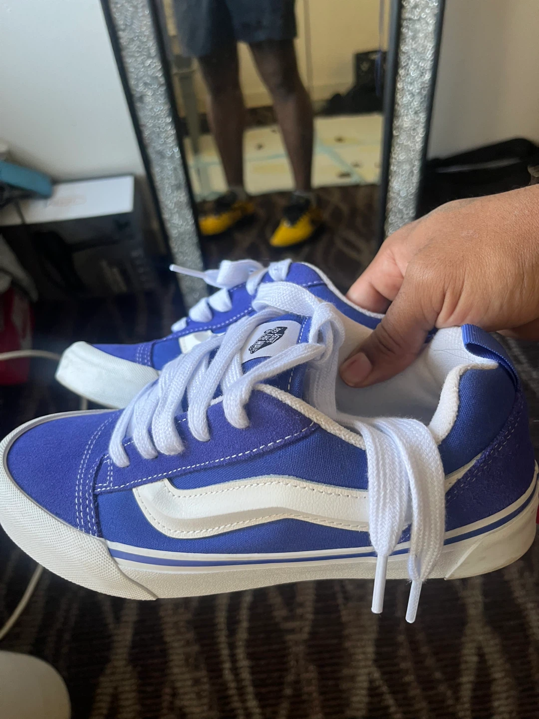 Vans Old Skool Blue White Skate Shoes - photo 2