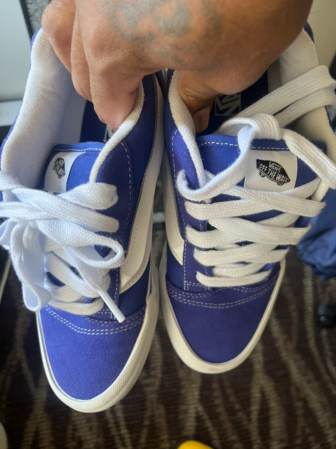 Vans Old Skool Blue White Skate Shoes