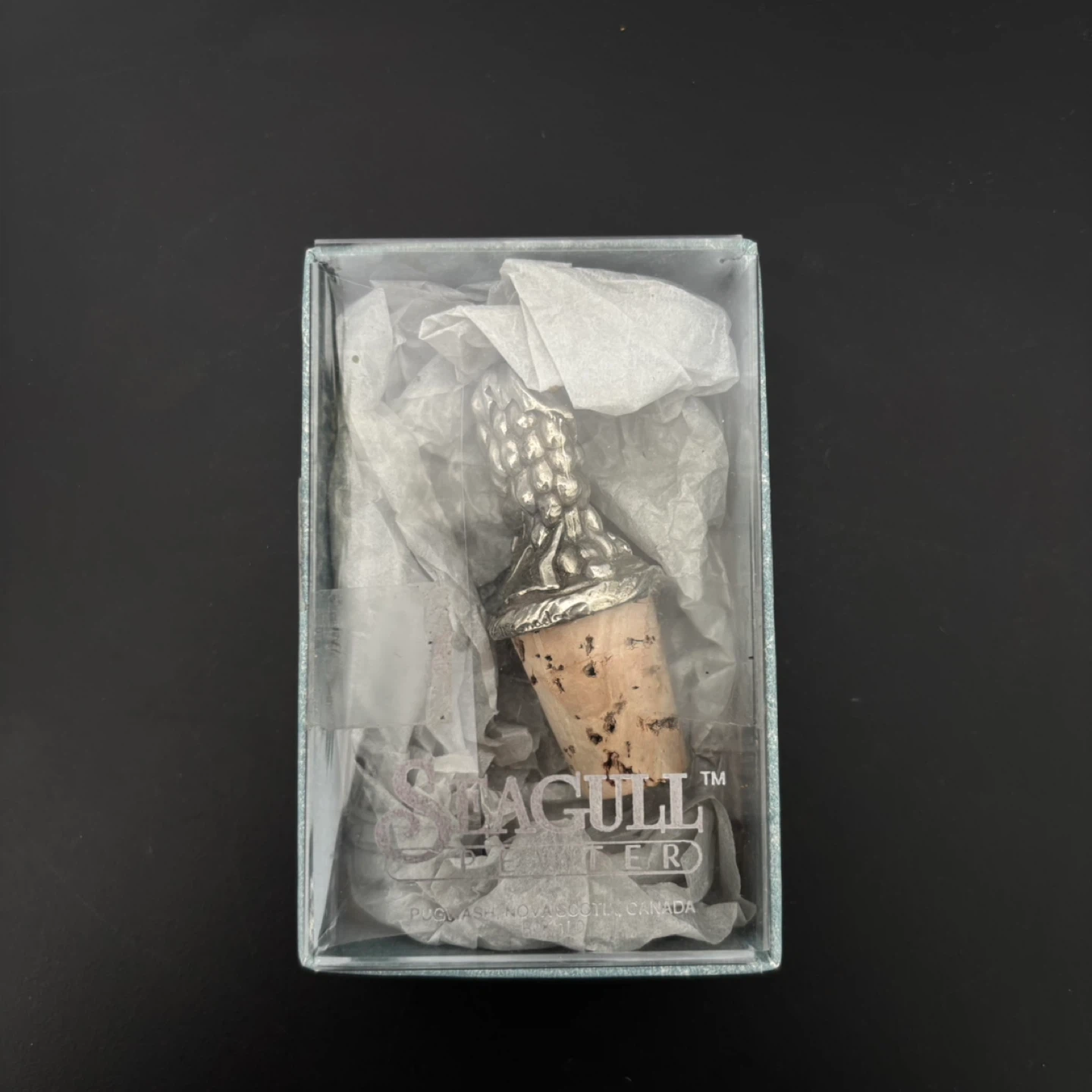 Seagull Pewter Cork Wine Stopper - photo 2